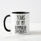 Lustiger Rummikub-Spieler-Geschenkbecher Tasse (Links)