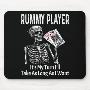 Lustiger Rummy-Spieler Ist An Der Reihe Ich Werde Mousepad