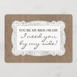 Lustiger rustikaler einladung