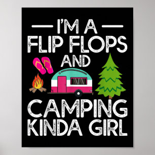 Lustiger Rv Camper Ich Bin Ein Flip Flops Und Camp Poster