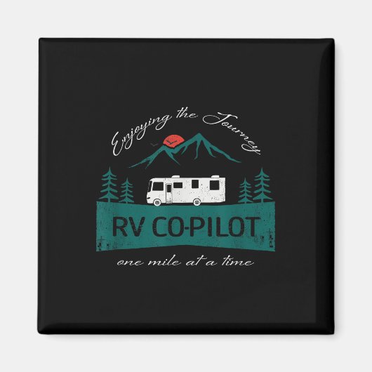 Lustiger RV-Copilot Wohnmobil Camping Magnet (Vorne)