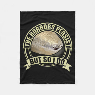 Lustiger Sacabambass-Fisch-Meme-Horrors bestehen w Fleecedecke