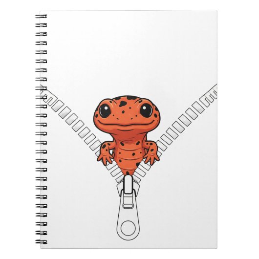 Lustiger Salamander Blick Notizblock (Vorderseite)