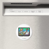 Lustiger Salman Rushdie Fischmagnet Magnet (In Situ (Geschirrspüler))