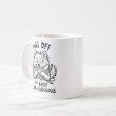Lustiger Samojeden-Becher Klassiker Kaffeetasse (Vorderseite Links)