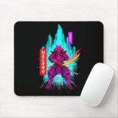 Lustiger Samurai-Cyberpunk-Krieger sagt sarkastisc Mousepad (Mit Mouse)