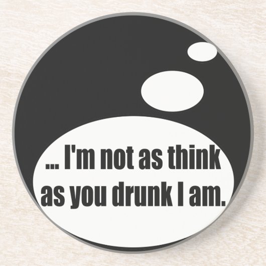 Lustiger Sandstein-Untersetzer Untersetzer (Vorne)