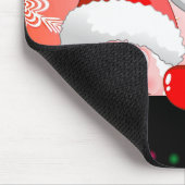 Lustiger Sankt- und Ren-Cartoon Mousepad (Ecke)