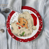 Lustiger Sankt ~ Weihnachtsknopf Button (Beispiel)