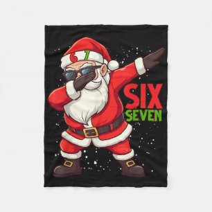 Lustiger Santa Dab Six Seven Weihnachten 67 Meme G Fleecedecke