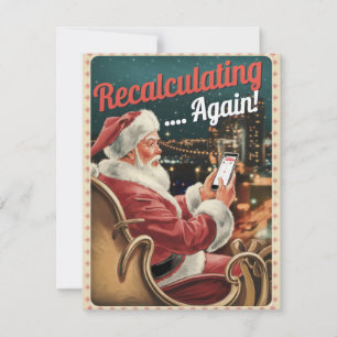 Lustiger Santa GPS berechnet Weihnachten neu