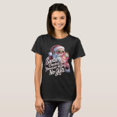 Lustiger Santa hat deinen Browserverlauf überprüft T-Shirt (Vorne ganz)