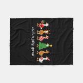 Lustiger Santa-Pullover, einfach eine fröhliche Ga Fleecedecke (Vorderseite (Horizontal))
