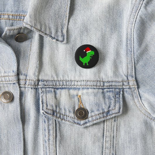 lustiger Santa-Trex Button (Beispiel)