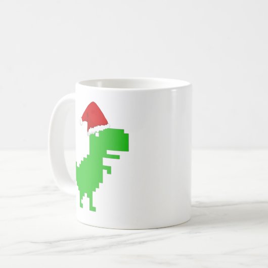 lustiger Santa-Trex Kaffeetasse (Vorderseite Links)