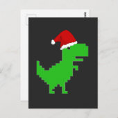 lustiger Santa-Trex Postkarte (Vorne/Hinten)