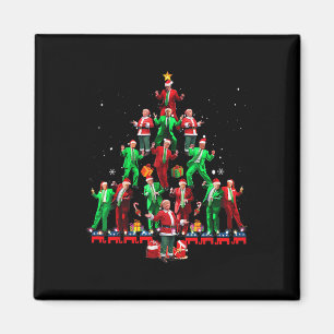 Lustiger Santa Trump Tanz Baum Weihnachten Schlafa Magnet