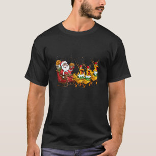 Lustiger Santa's Little Chicken Helfer Kostüm für T-Shirt