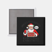 Lustiger Santa's Tech-Support Neustartung Weihnach Magnet (Vorderseite/Rückseite)