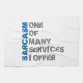 Lustiger Sarkasmus Handtuch (Horizontal)