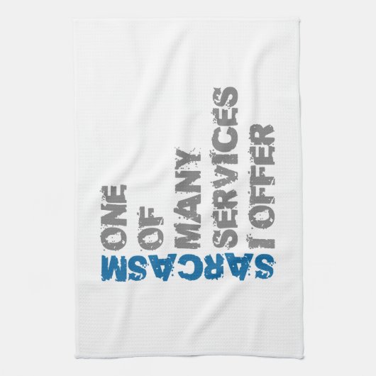 Lustiger Sarkasmus Handtuch (Vertikal)