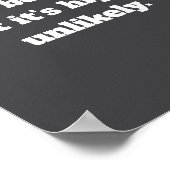 Lustiger Sarkasmus Poster (Ecke)