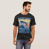 Lustiger sarkastischer Angler Fischer T-Shirt (Vorne ganz)