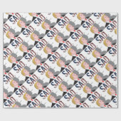 Lustiger sarkastischer Antipräsident Donald Trump Geschenkpapier (Flach)