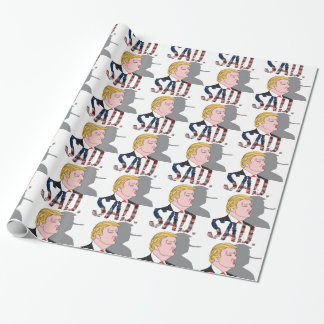 Lustiger sarkastischer Antipräsident Donald Trump Geschenkpapier