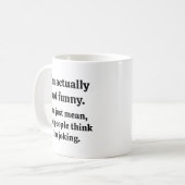 Lustiger sarkastischer Arbeitskollege Kaffeetasse (Vorderseite Links)