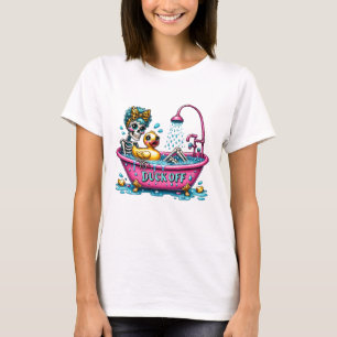 Lustiger sarkastischer Badeknochen-Schaumbad T-Shirt
