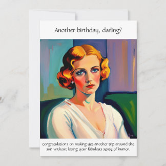 Lustiger sarkastischer Geburtstag Karte