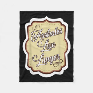Lustiger sarkastischer Humor Sarkasmus Zitat Löche Fleecedecke