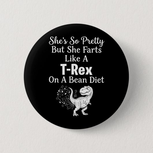 Lustiger sarkastischer Humor Saurus Zitat Button (Vorderseite)