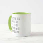 Lustiger sarkastischer Kaffeebecher als Geschenk f Tasse (Vorderseite Links)