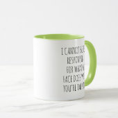 Lustiger sarkastischer Kaffeebecher als Geschenk f Tasse (VorderseiteRechts)