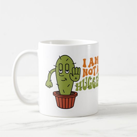 Lustiger sarkastischer Kaktus Kaffeetasse (Links)