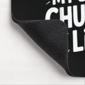 Lustiger sarkastischer Spruch Ich hasse mein Chung Mousepad (Ecke)