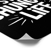 Lustiger sarkastischer Spruch Ich hasse mein Chung Poster (Ecke)