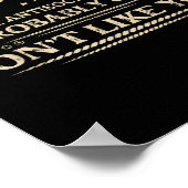 Lustiger sarkastischer Spruch Introvertierter Humo Poster (Ecke)