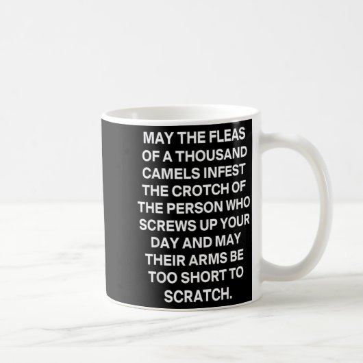 Lustiger sarkastischer Spruch Mögen die Flöhe von  Kaffeetasse (Rechts)