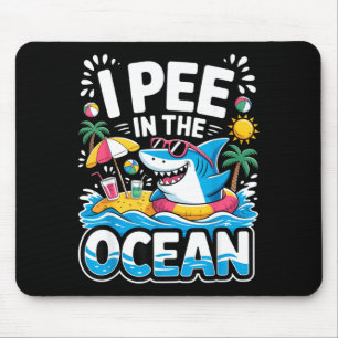 Lustiger sarkastischer Strand kawaii Hai Kinder pi Mousepad