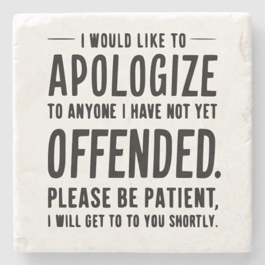 lustiger sarkastischer Untersetzer (Vorderseite)