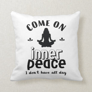 Lustiger sarkastischer Yoga-Meditation-Innerer Fri Kissen