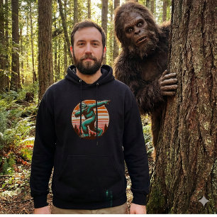 Lustiger Sasquatch Bigfoot Dabbing Personalisiert Hoodie