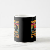 Lustiger Sasquatch glaubt auch nicht an dich Kaffeetasse (Mittel)