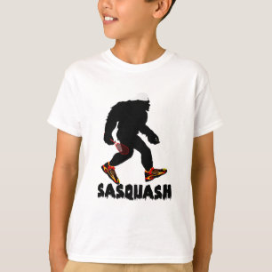 Lustiger Sasquatch Kürbis-Sport-Entwurf T-Shirt