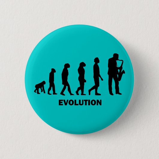 lustiger Saxophonspieler Button (Vorderseite)