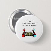 lustiger Schachwitz Button (Vorne & Hinten)