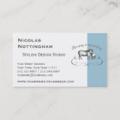 Lustiger Schaf-Bauernhof-französischer Visitenkarte (Vorderseite)